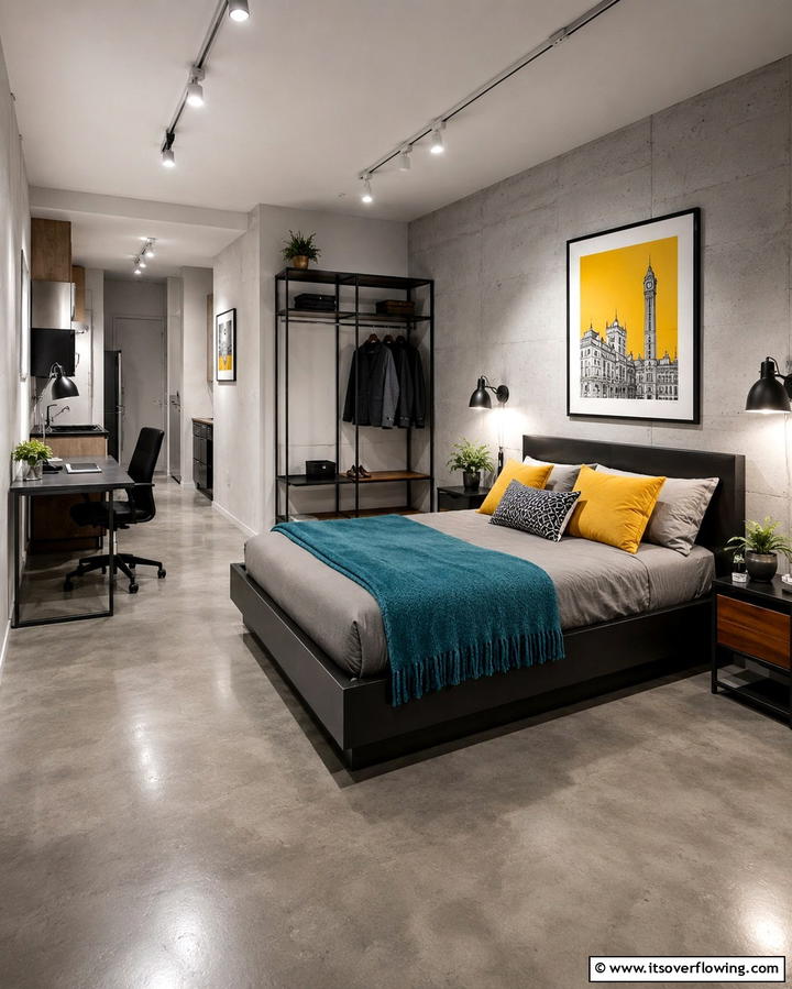 Painted Concrete Walls - 30 Basement Wall Design Ideas to Transform Your Space