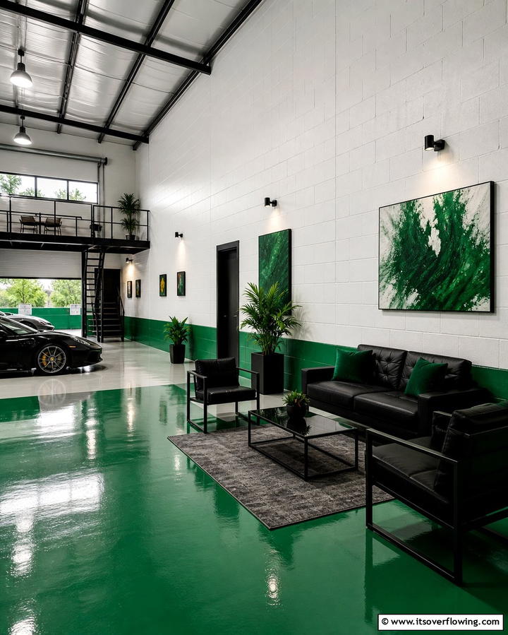 Painted Concrete Walls - 25 Pole Barn Interior Ideas for a Versatile Space