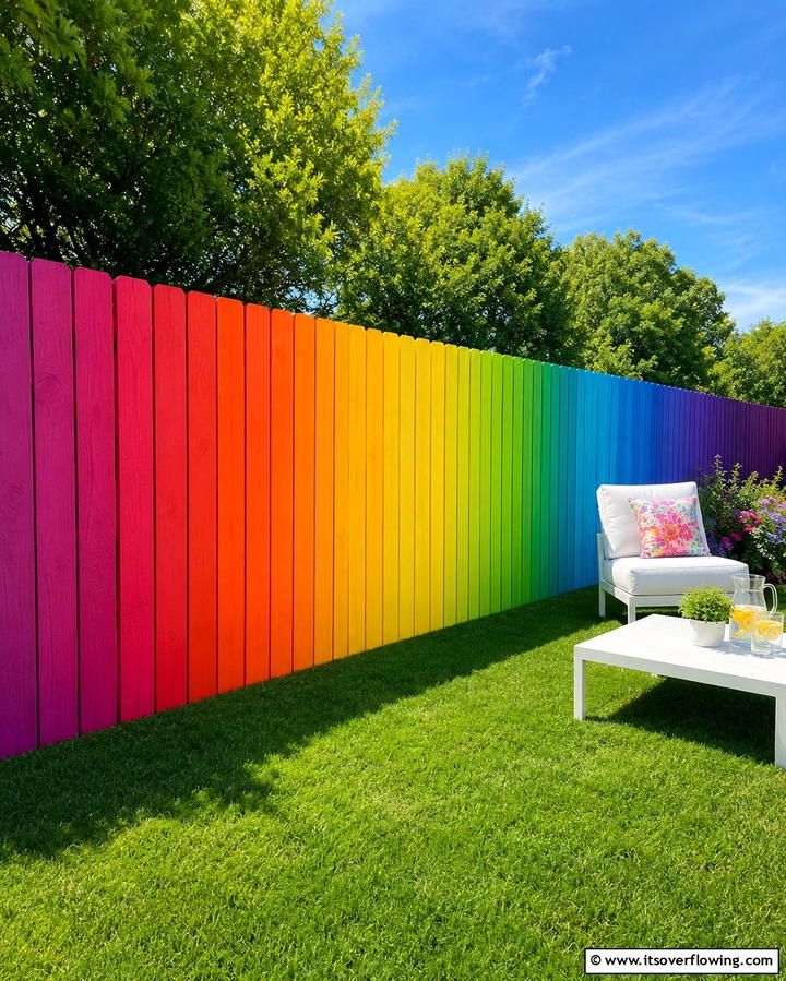 Painted Fence Panels - 25 Fence Art Ideas to Add Personality to Your Yard