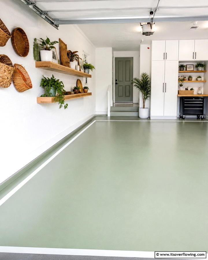 Painted Garage FloorsOne - 25 Garage Flooring Ideas for Durability and Style