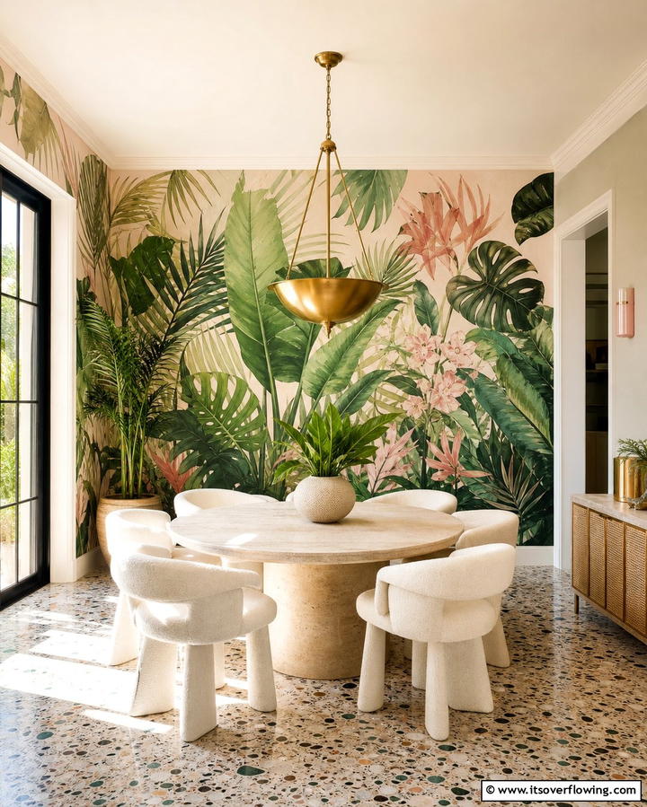 Painted Murals - 25 Dining Room Wall Decor Ideas to Elevate Your Space