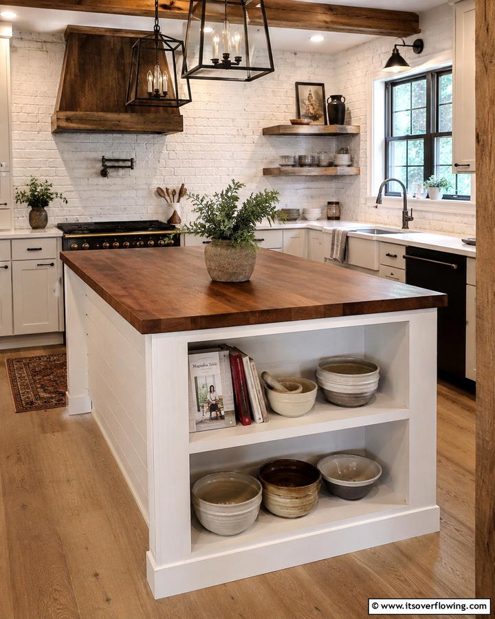 Painted Pastel Perfection - 25 Shiplap Kitchen Island Ideas for a Farmhouse Feel