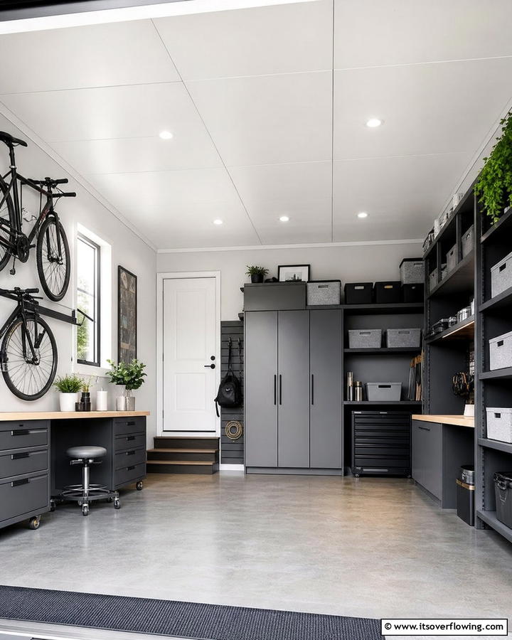 Painted Plywood Panels - 20 Shed Ceiling Ideas to Maximize Space and Style