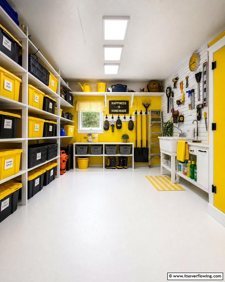 Painted Plywood - 20 Shed Floor Ideas for a Durable and Functional Space