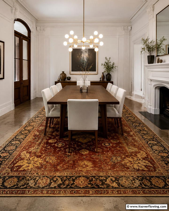 Painted Rug Effect - 25 Painted Floor Ideas to Revitalize Your Home
