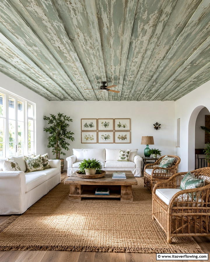 Painted Rustic Ceilings - 30 Rustic Ceiling Ideas to Add Warmth to Any Room