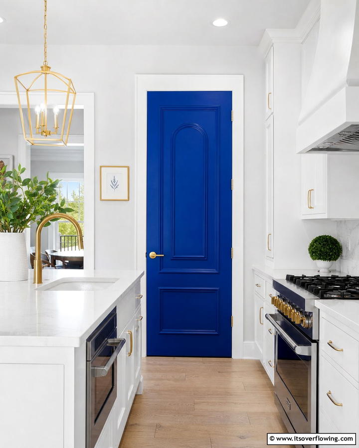 Painted Statement Doors - 25 Pantry Door Ideas for Stylish and Functional Spaces