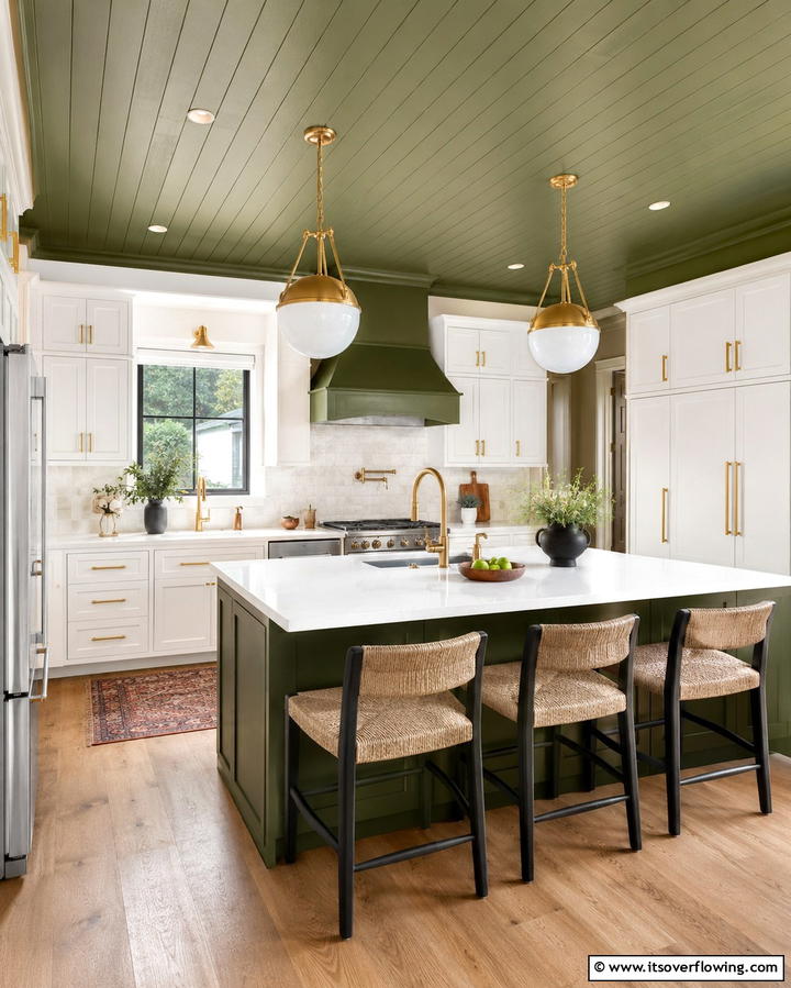 Painted Wood Ceiling - 25 Wood Ceiling Ideas to Elevate Your Interior