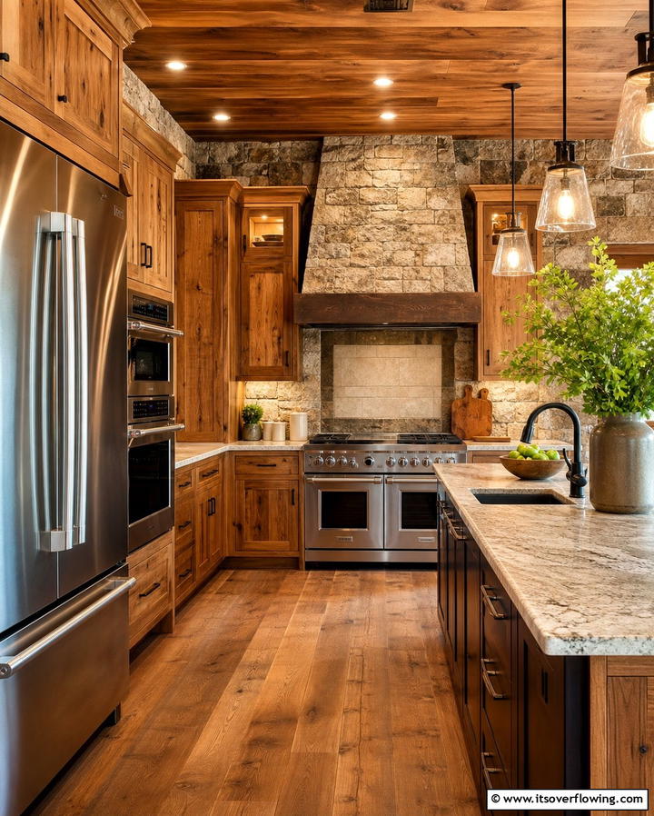 Pairs Well with Natural Materials - 25 Kitchen With Stainless Steel Appliances Ideas