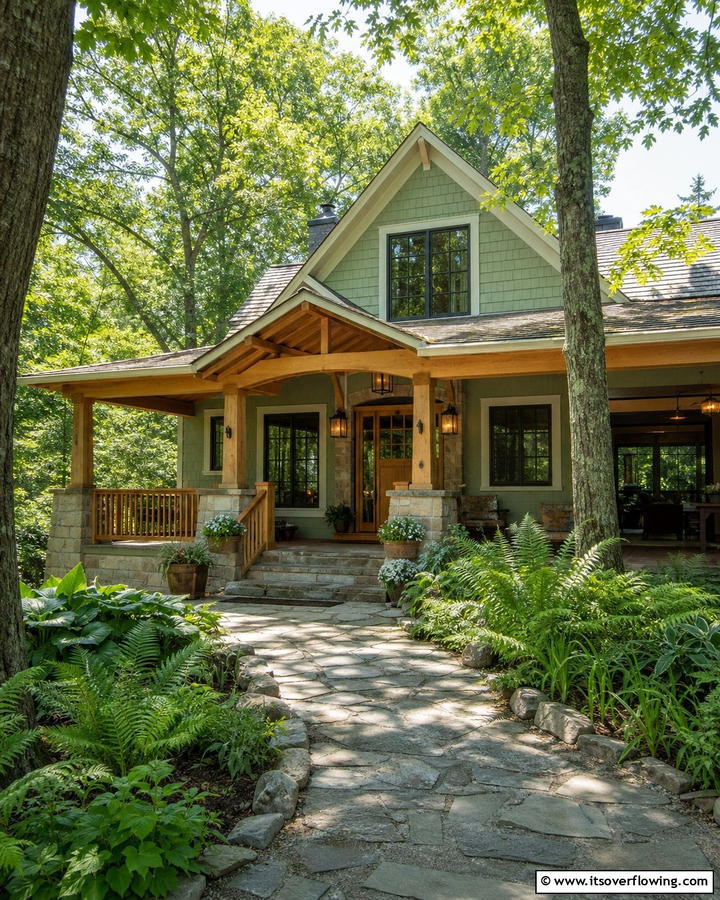 Pale Fern Whisper - 20 Light Green House Exterior Ideas for a Fresh Facade