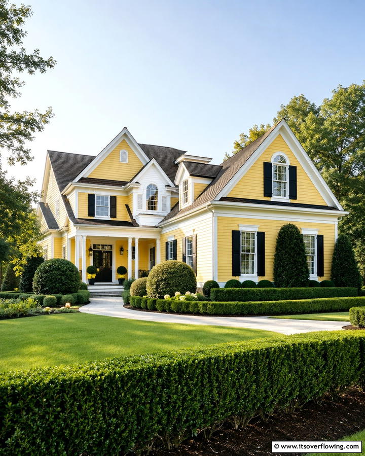 Pale Yellow Victorian Splendor - 25 Yellow Exterior Home Ideas for a Bright Look