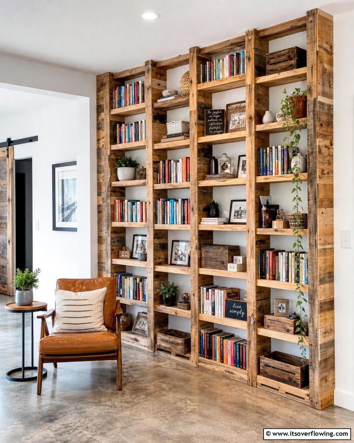 Pallet Bookshelf Build - 21 Pallet Furniture Ideas for Eco-Friendly Home Upgrades