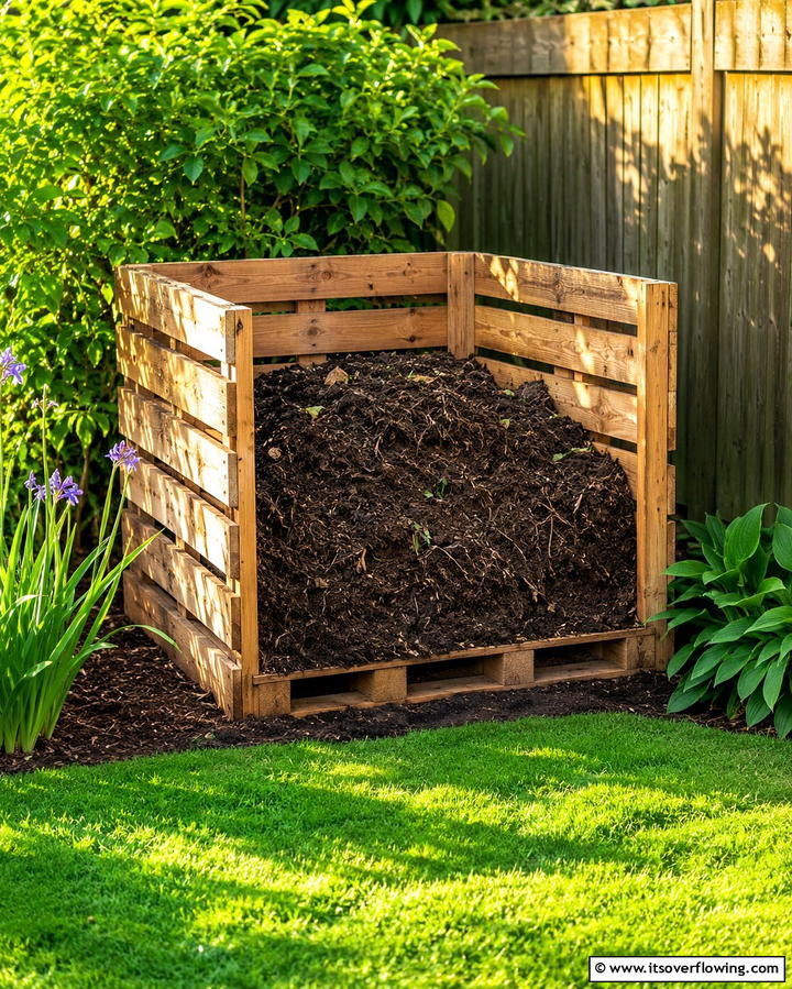 Pallet Compost BinExact - 25 Pallet Garden Ideas for a Creative Outdoor Space