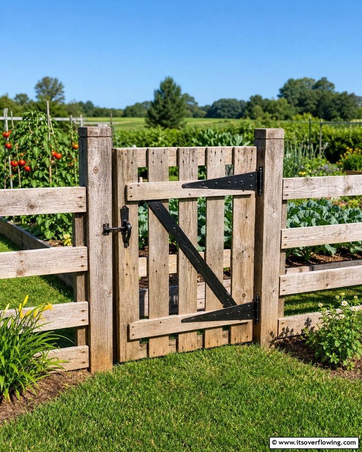 Pallet Fence with a Gate - 25 Pallet Fence Ideas for Eco-Friendly Landscaping