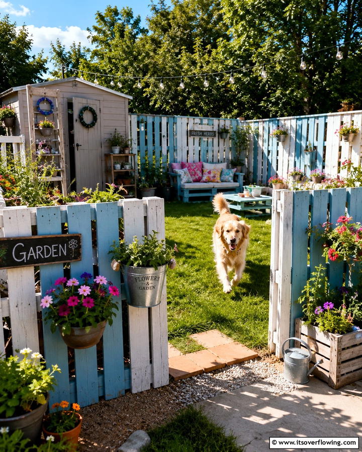 Pallet Fence - 25 Dog Fence Ideas for a Safe and Stylish Yard