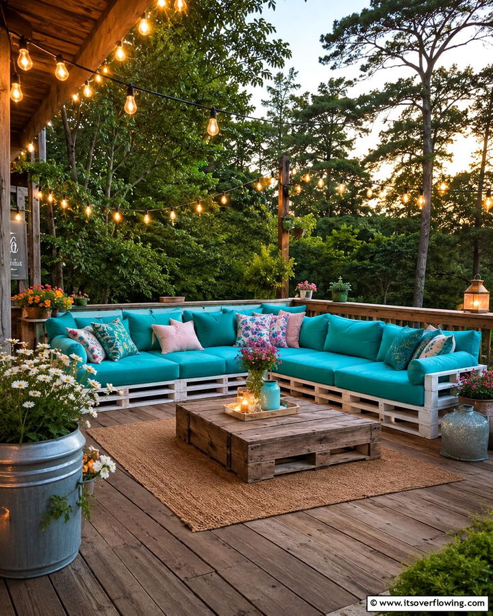 Pallet Furniture - 25 Stylish Deck Seating Ideas for Outdoor Entertaining