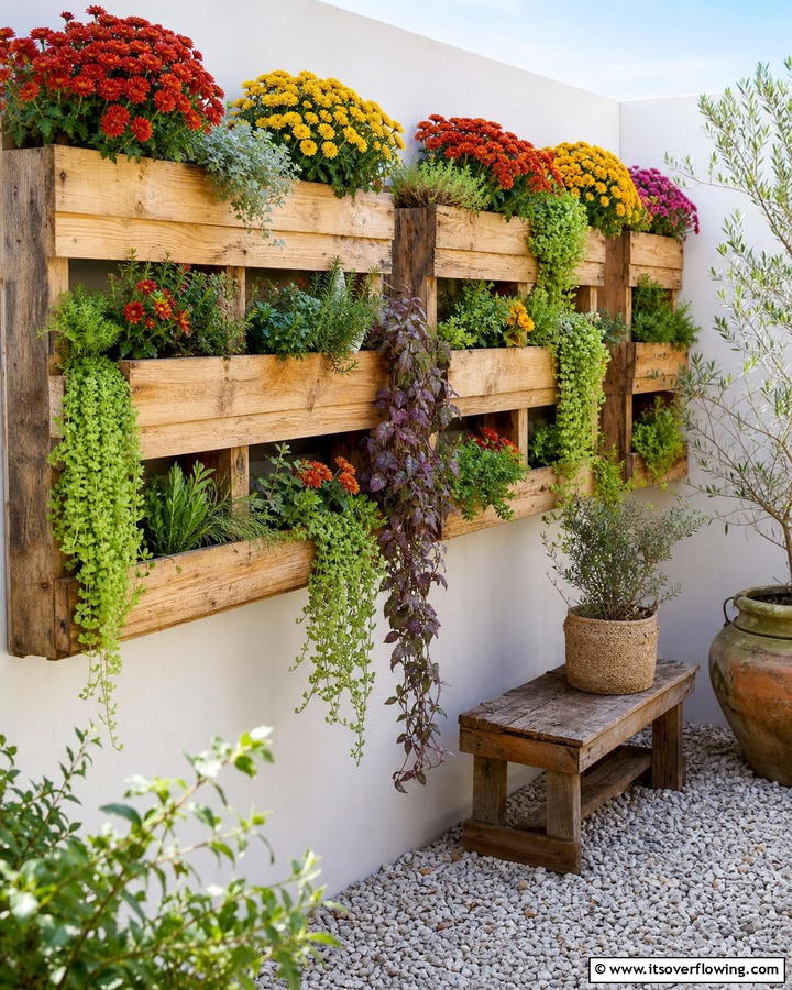 Pallet Garden Revival - 21 Fall Planter Ideas to Refresh Your Outdoor Spaces