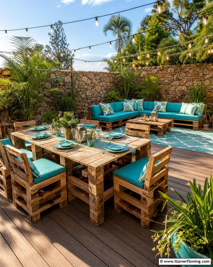 Pallet Patio Set - 21 Pallet Furniture Ideas for Eco-Friendly Home Upgrades