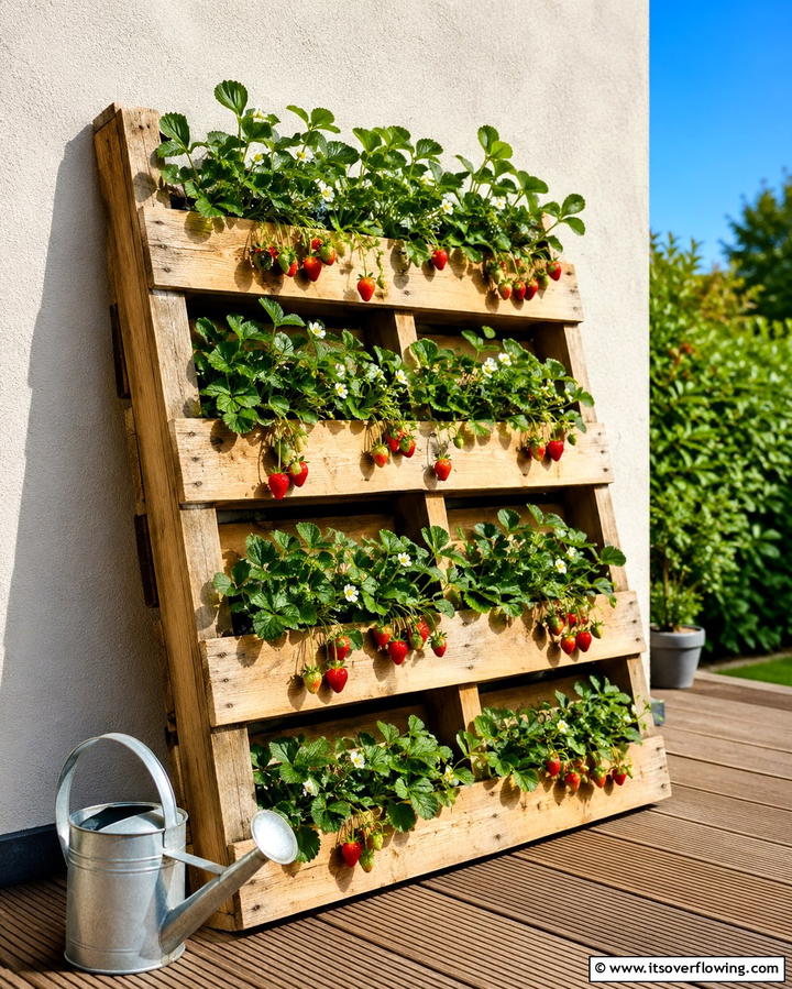 Pallet Strawberry Planters - 25 Strawberry Planter Ideas for Fresh Homegrown Berries