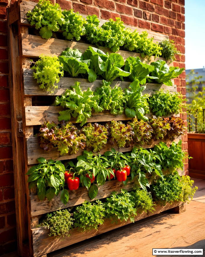 Pallet Vertical Vegetable Garden - 25 Pallet Garden Ideas for a Creative Outdoor Space