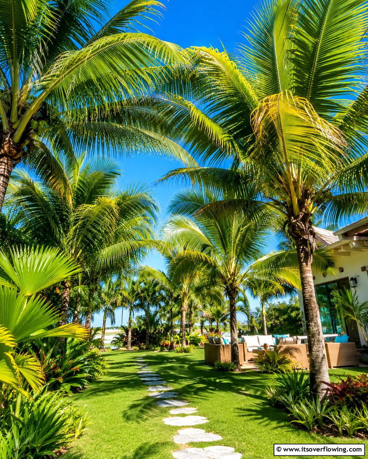 Palm Trees for Iconic Appeal - 20 Tropical Backyard Ideas for a Lush Oasis