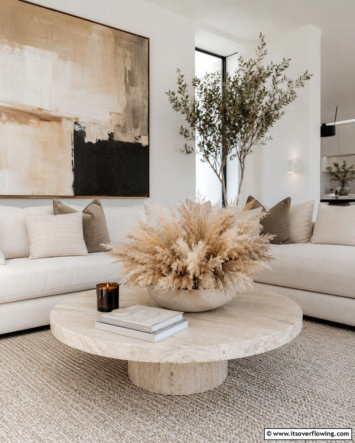 Pampas Grass Centerpiece for Coffee Tables - 25 Pampas Grass Decor Ideas for Boho Chic Spaces