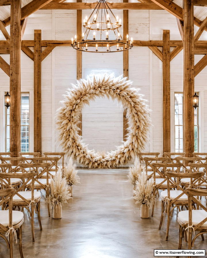 Pampas Grass Wedding Arch - 25 Pampas Grass Decor Ideas for Boho Chic Spaces
