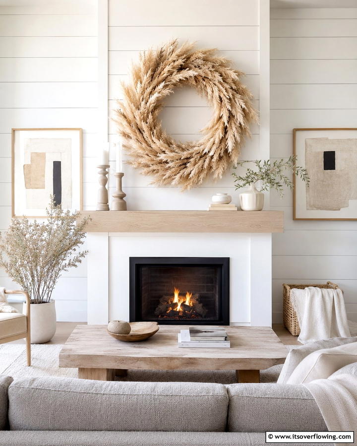 Pampas Grass Wreaths - 25 Pampas Grass Decor Ideas for Boho Chic Spaces