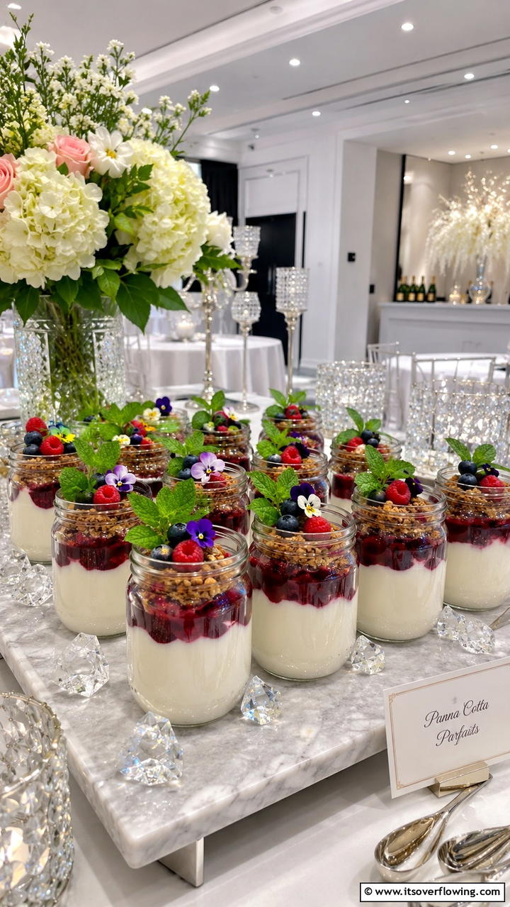 Panna Cotta Parfaits - 21 Delicious Wedding Dessert Ideas for a Sweet Celebration