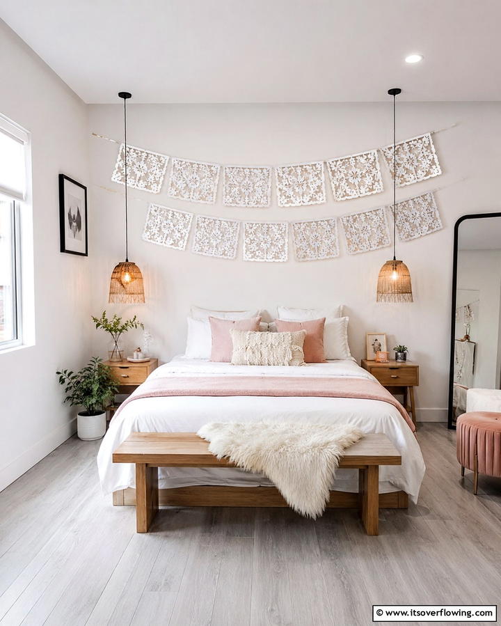 Papel Picado Decorations - 25 Mexican Bedroom Ideas for a Cultural Retreat