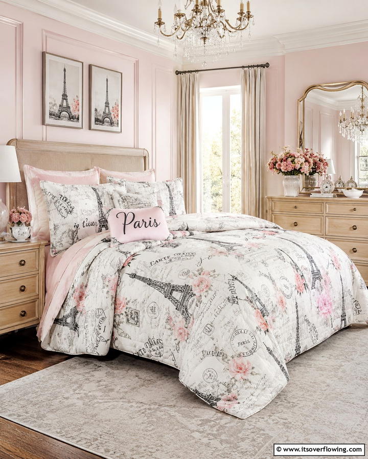 Paris themed Bedding - 25 Paris-themed Bedroom Ideas for a Romantic Retreat
