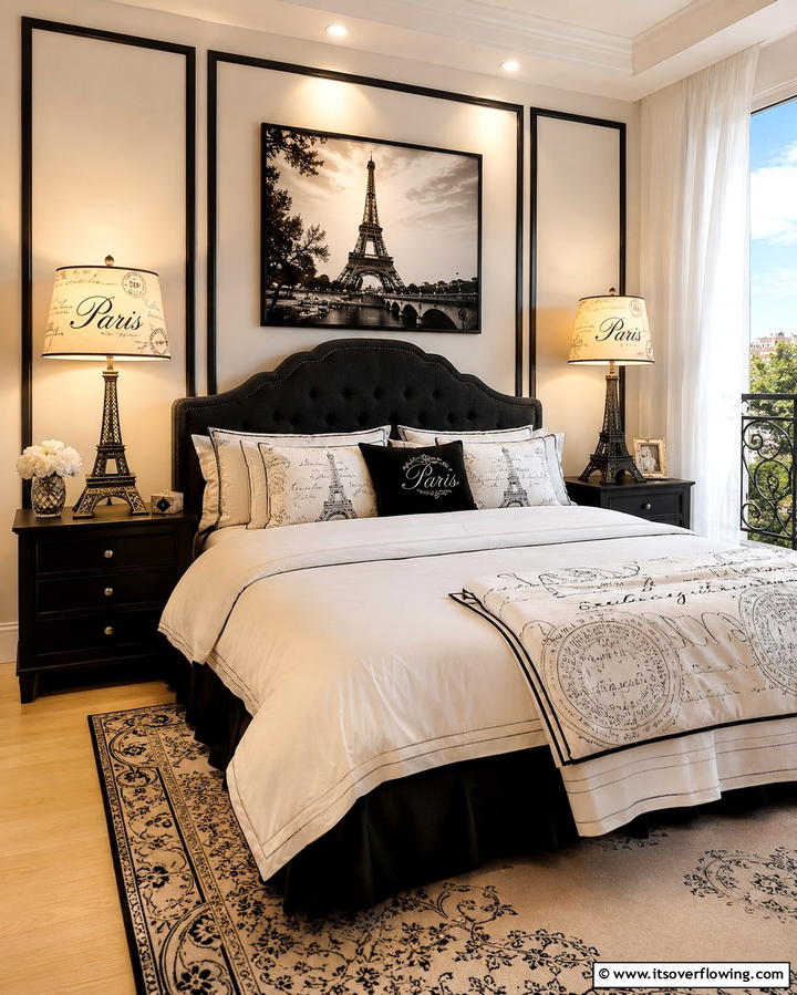 Paris themed Lighting - 25 Paris-themed Bedroom Ideas for a Romantic Retreat