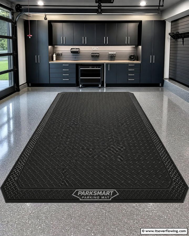 Parking Mat for Vehicle Protection - 25 Creative Garage Decor Ideas for Every Style