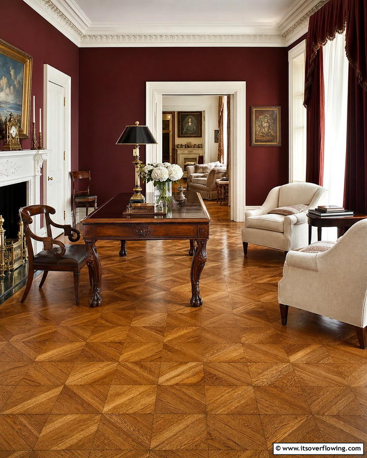 Parquet Wood FlooringOne - 25 Living Room Wood Floor Ideas for a Warm Ambiance