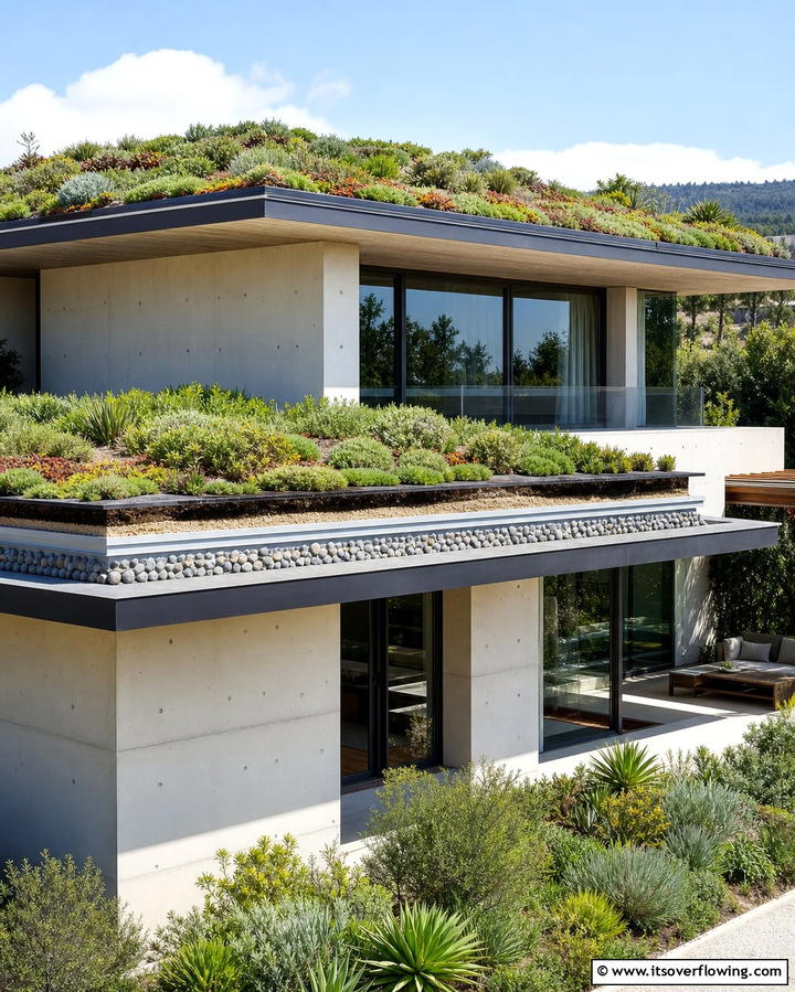 Passive Cooling Design - 25 Houses With Green Roofs for Eco-Friendly Living