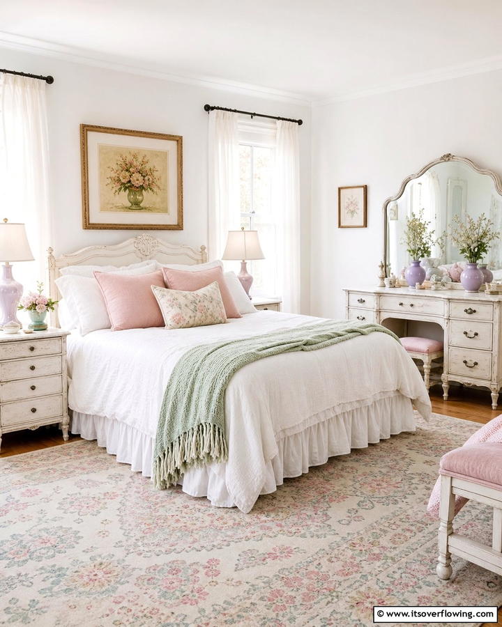 Pastel Accent Pieces - 30 Vintage Decor Ideas to Add Retro Charm to Your Home