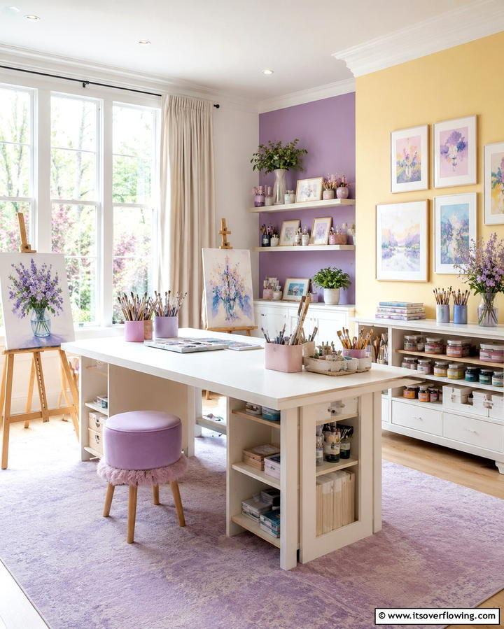 Pastel Art Studio Ambiance - 30 Soothing Pastel Room Ideas for a Calming Home Ambiance
