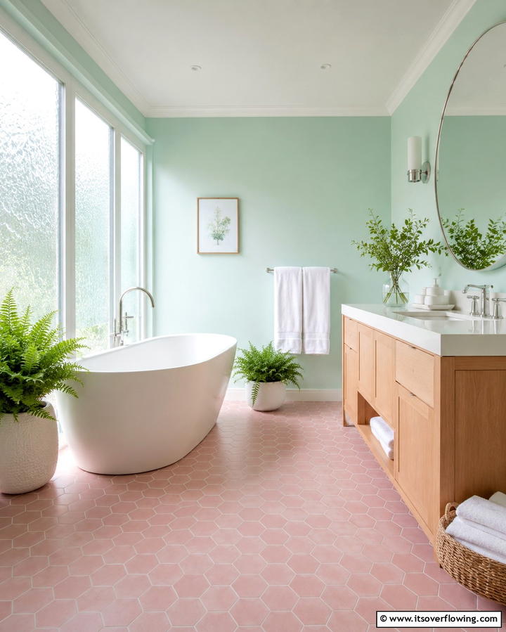 Pastel Bathroom Bliss - 30 Soothing Pastel Room Ideas for a Calming Home Ambiance