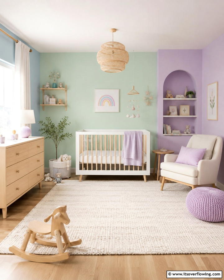 Pastel Color Palette - 25 Princess Nursery Ideas for a Magical Baby Room