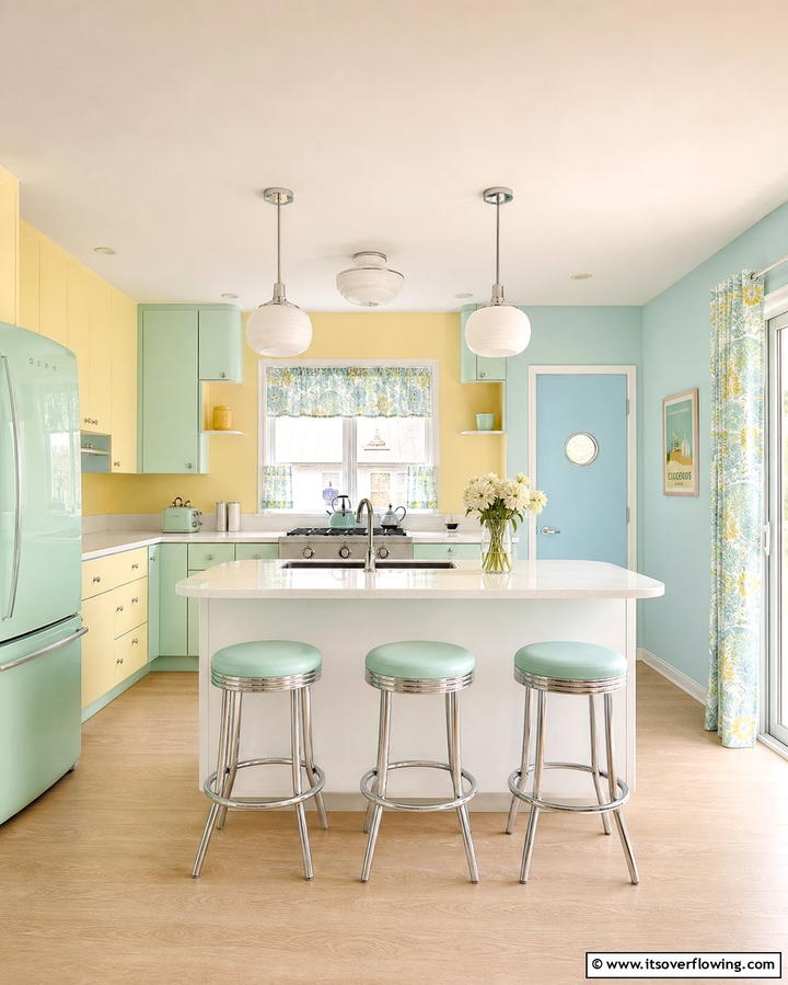 Pastel Color Palette - 25 Retro Kitchen Ideas for a Vintage Vibe
