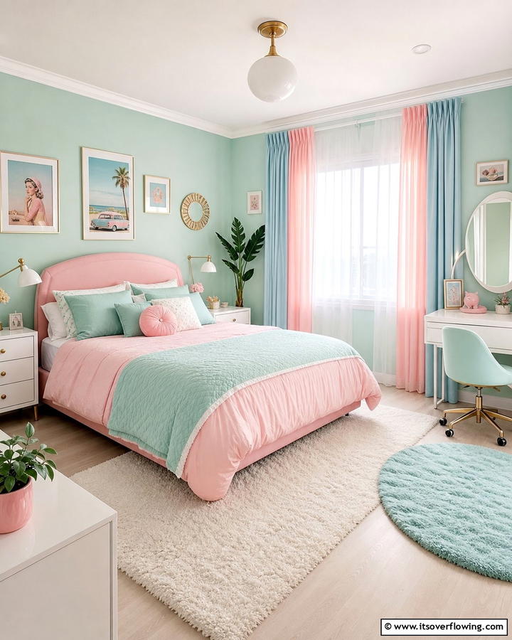 Pastel Color Palette - 30 1980s Bedroom Decor Ideas for a Retro-Inspired Space