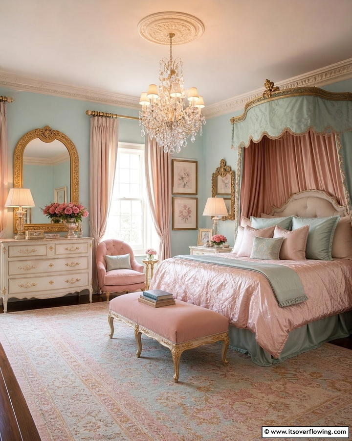 Pastel Color Palette - 20 Blair Waldorf Bedroom Ideas- Chic & Elegant Styles