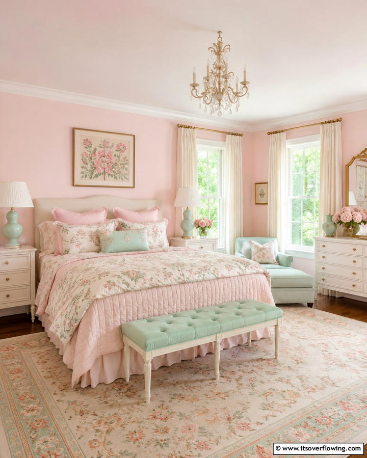 Pastel Color Palettes - 25 Grandmillennial Style Bedroom Ideas for a Chic Look