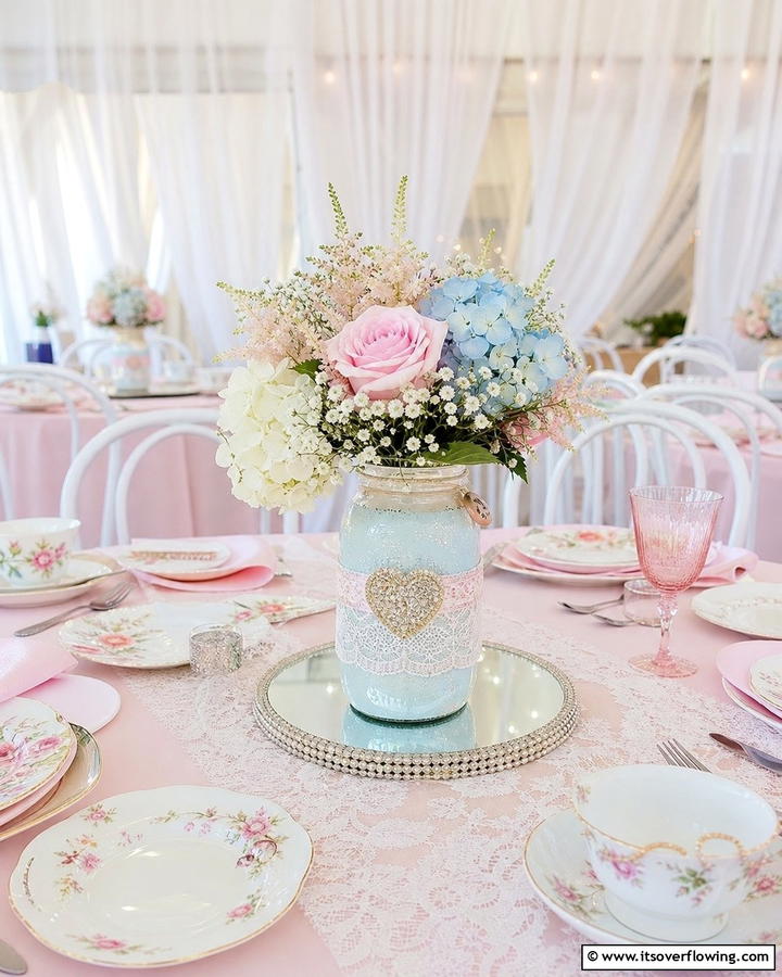 Pastel Dream Design - 30 Charming Mason Jar Centerpiece Ideas for Every Season