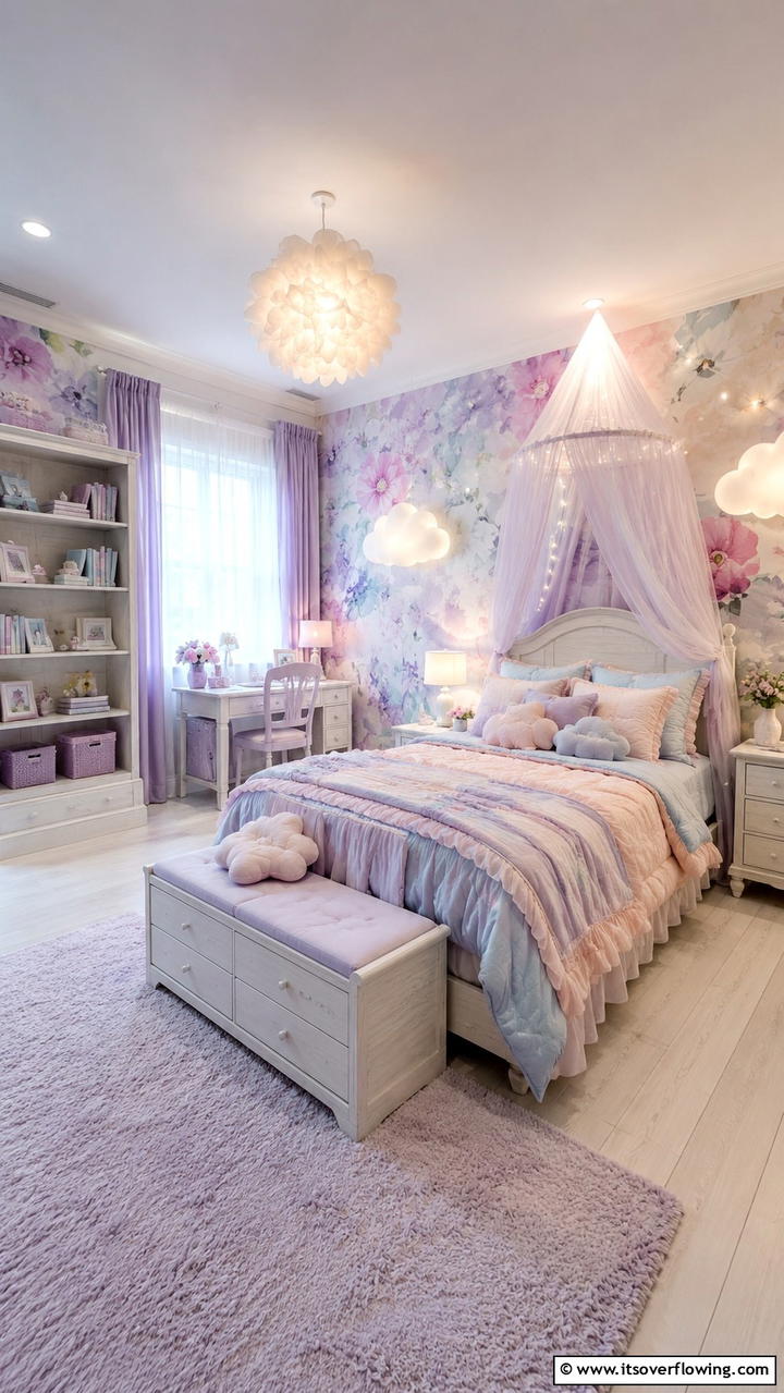 Pastel Dream Haven - 21 Trendy Teen Girl Bedroom Decor Ideas for Personal Style