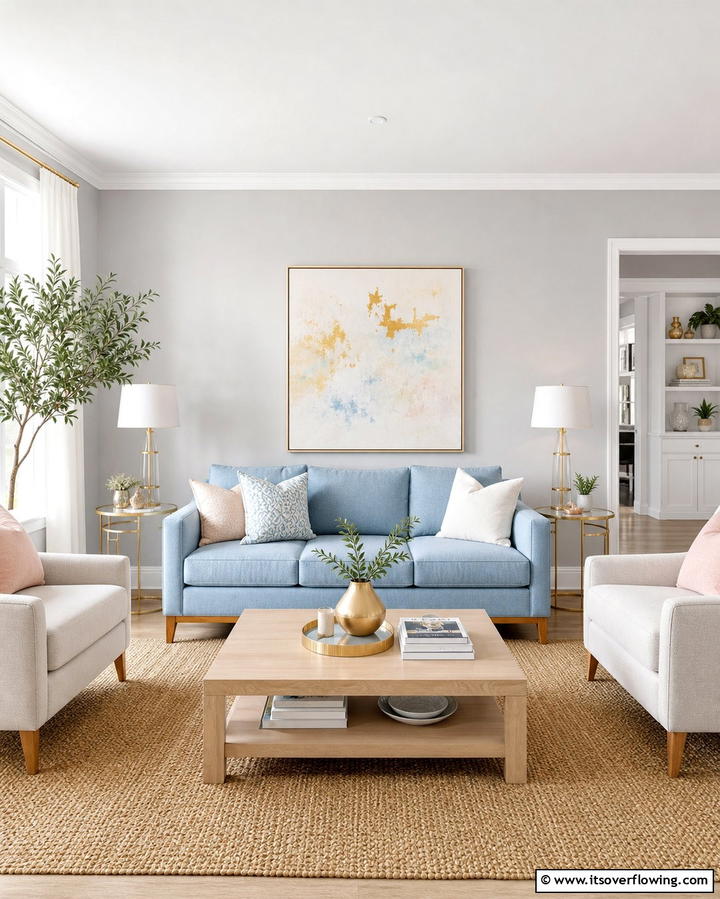 Pastel Furniture for a Subtle Pop - 25 Pastel Living Room Ideas for a Soft and Cozy Space