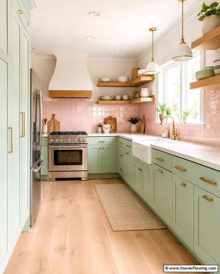 Pastel Kitchen Charm - 30 Soothing Pastel Room Ideas for a Calming Home Ambiance
