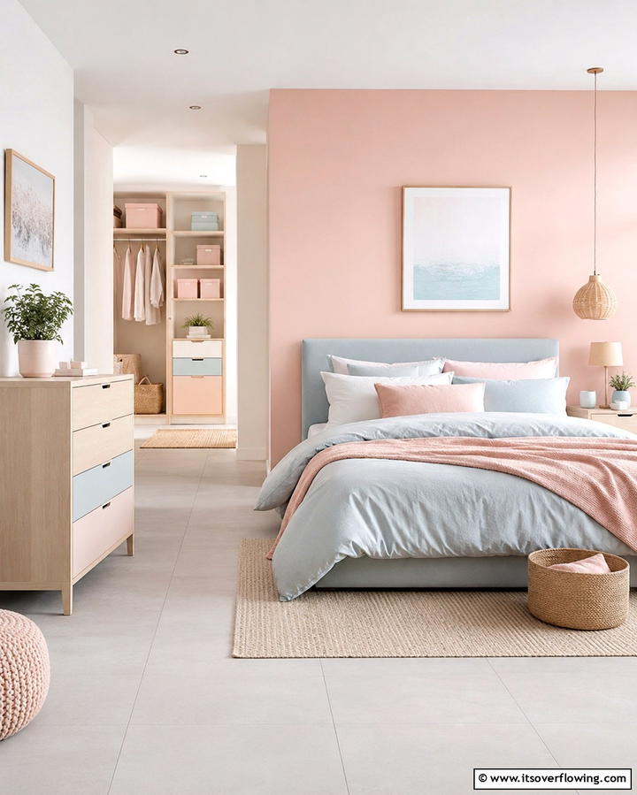 Pastel Perfection - 30 Minimalist Clean Girl Room Ideas for a Clutter-Free Space
