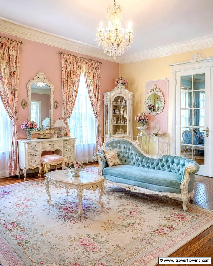 Pastel Vintage Room Style - 30 Soothing Pastel Room Ideas for a Calming Home Ambiance