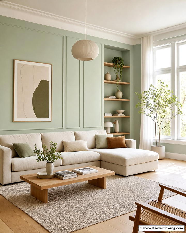 Pastel Walls for a Soft Foundation - 25 Pastel Living Room Ideas for a Soft and Cozy Space
